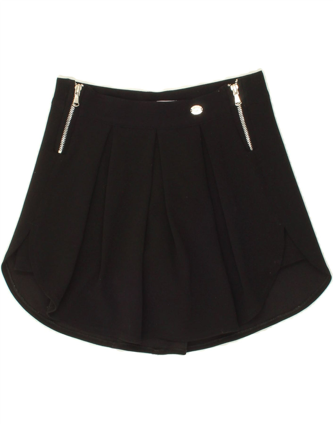 BYBLOS Womens Skort IT 36 XS   Black Elastomere Vintage Byblos and Second-Hand Byblos from Messina Hembry 