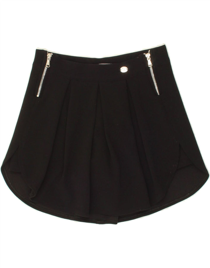 BYBLOS Womens Skort IT 36 XS   Black Elastomere Vintage Byblos and Second-Hand Byblos from Messina Hembry 