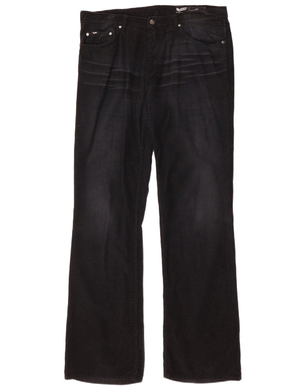 Мужские вельветовые брюки Gas Bootcut W36 L34 черные
