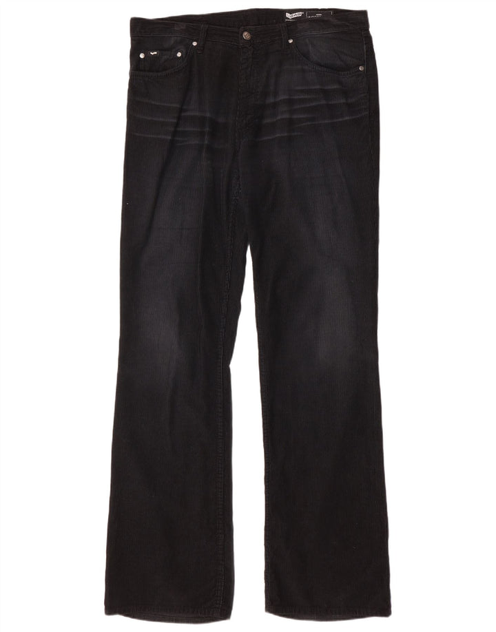 Мужские вельветовые брюки Gas Bootcut W36 L34 черные