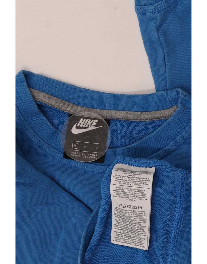 Женский свитер Nike UK 14, хлопковый средний синий цвет