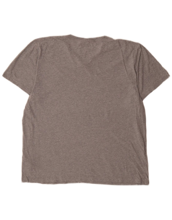 Мужская футболка Abercrombie & Fitch Top XL, серый хлопок с крапинками