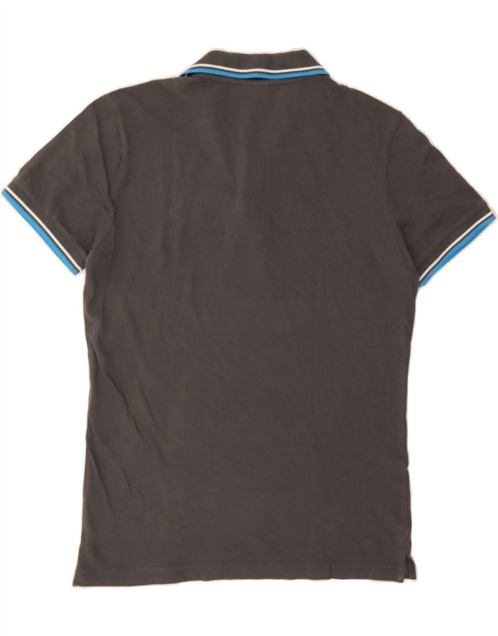 DIADORA Mens Polo Shirt Large Grey Cotton Vintage Diadora and Second-Hand Diadora from Messina Hembry 
