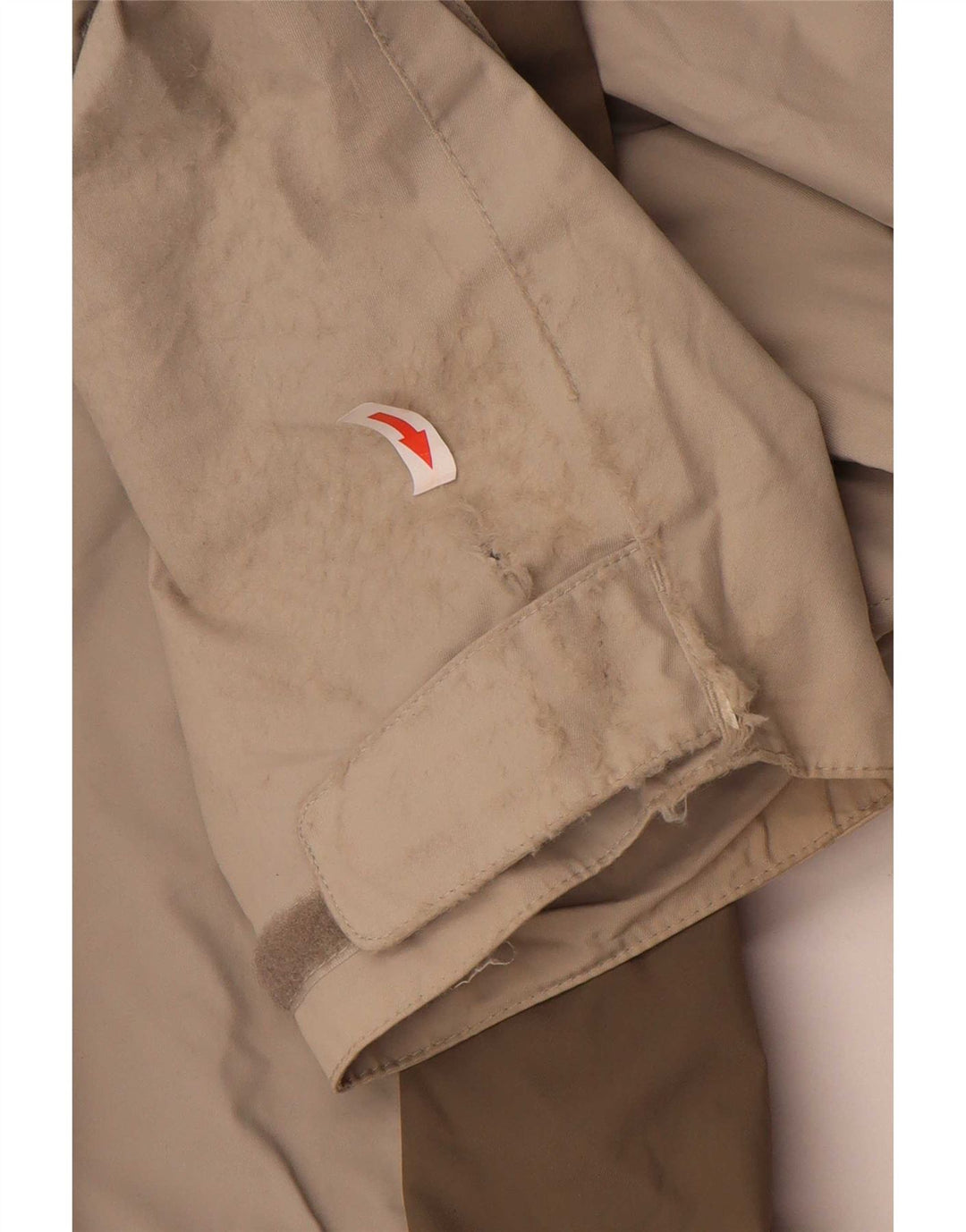 Мужская дождевик Jack Wolfskin UK 44/46 XL Бежевый полиамид с цветными блоками