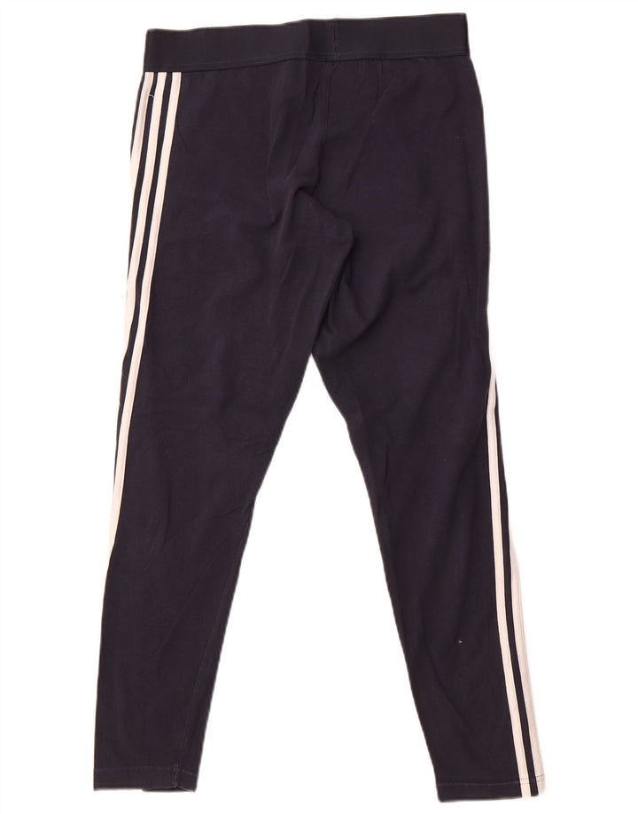 Женские леггинсы Adidas UK 16/18, большие, темно-синие