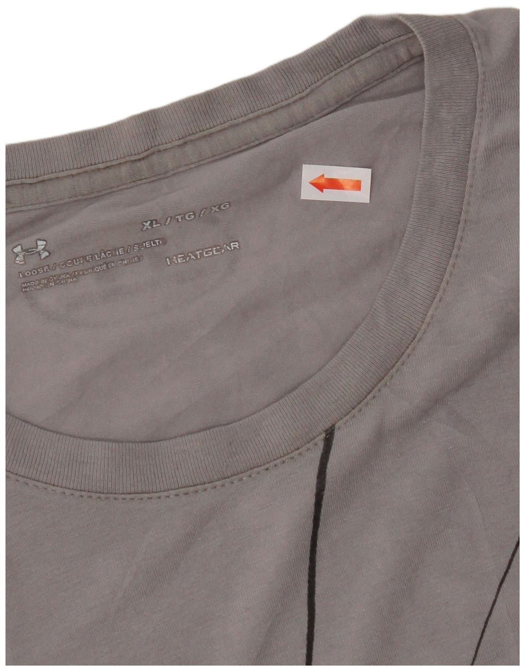 Мужская футболка с рисунком Under Armour Heat Gear, топ XL, серая