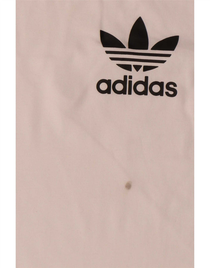 Мужская футболка Adidas Top большого размера из белого хлопка