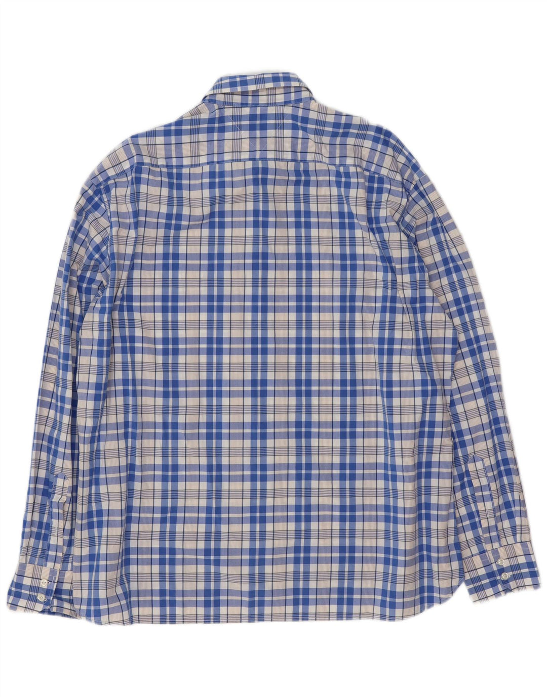 Мужская рубашка Tommy Hilfiger XL, синяя клетка, хлопок