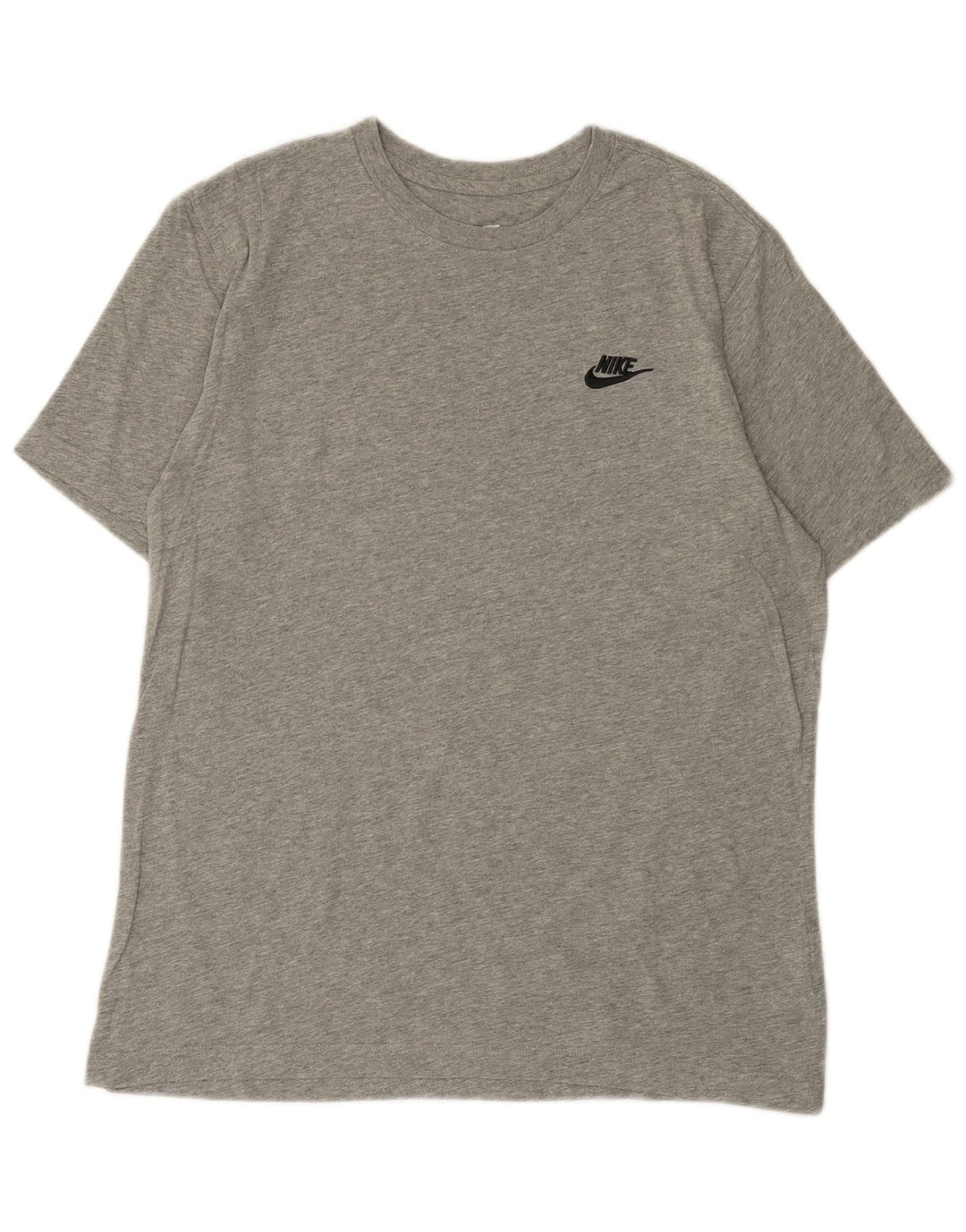 Мужская футболка NIKE из хлопка среднего серого цвета