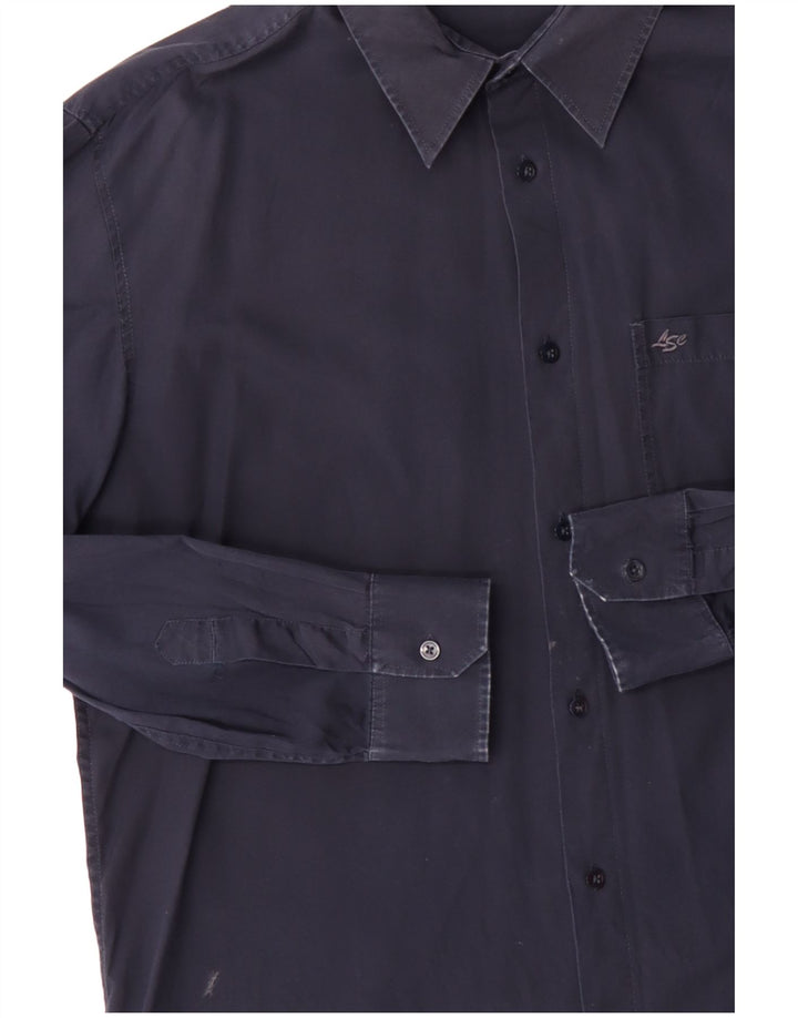 Мужская рубашка Levi's большого размера, темно-синяя, хлопковая