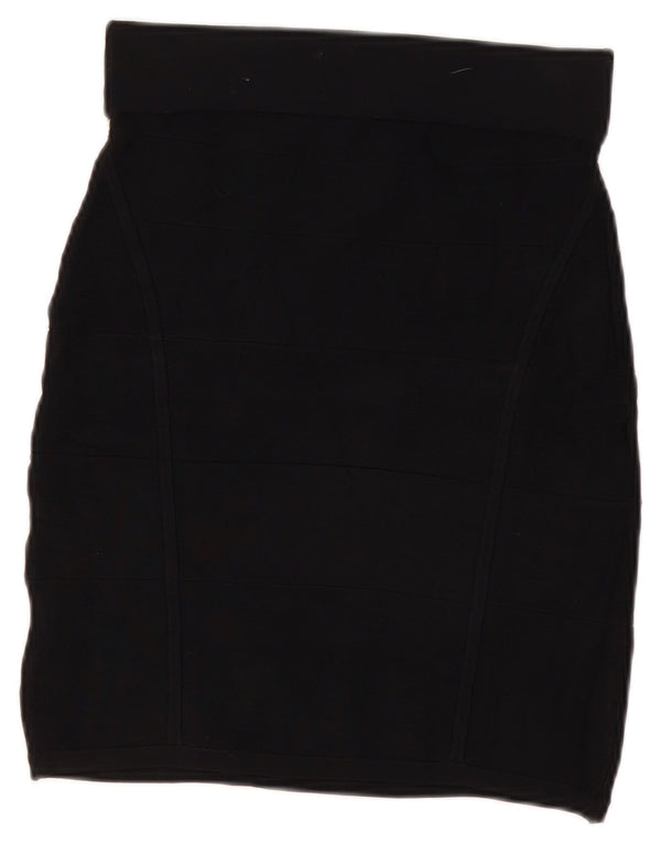 Женская юбка-карандаш Oasis UK 12 Medium W28 Черная вискоза