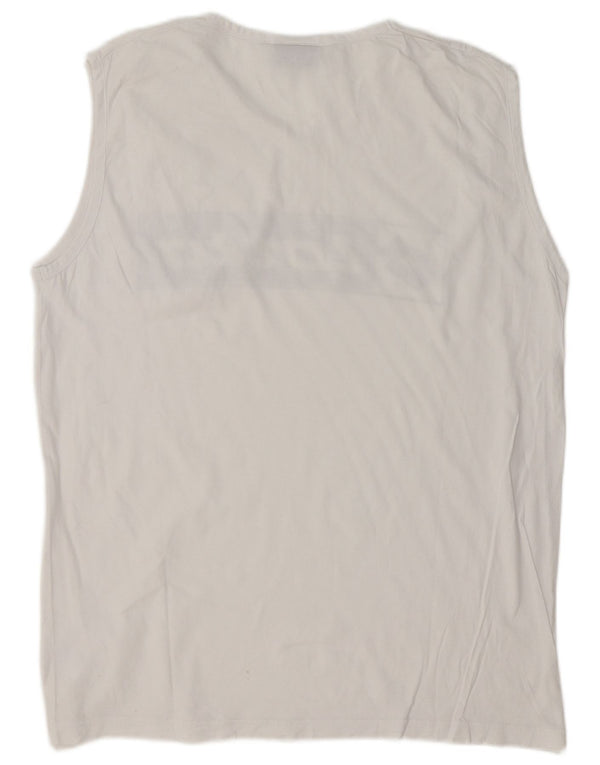 Мужской жилет с рисунком Lotto UK 42/44 XL, белый хлопок