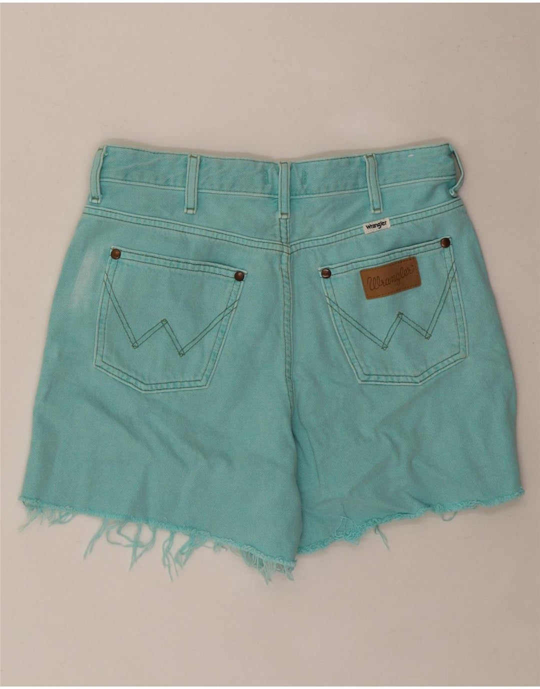 Женские джинсовые шорты WRANGLER W28, средний бирюзовый хлопок