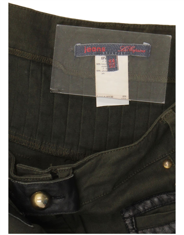 Женская джинсовая юбка Les Copains EU 34 XL W34, зеленый хлопок