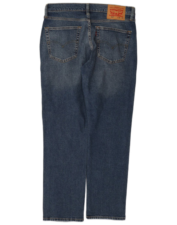 Мужские прямые джинсы Levi's 514 W32 L30 синие, хлопок