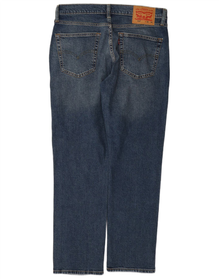 Мужские прямые джинсы Levi's 514 W32 L30 синие, хлопок