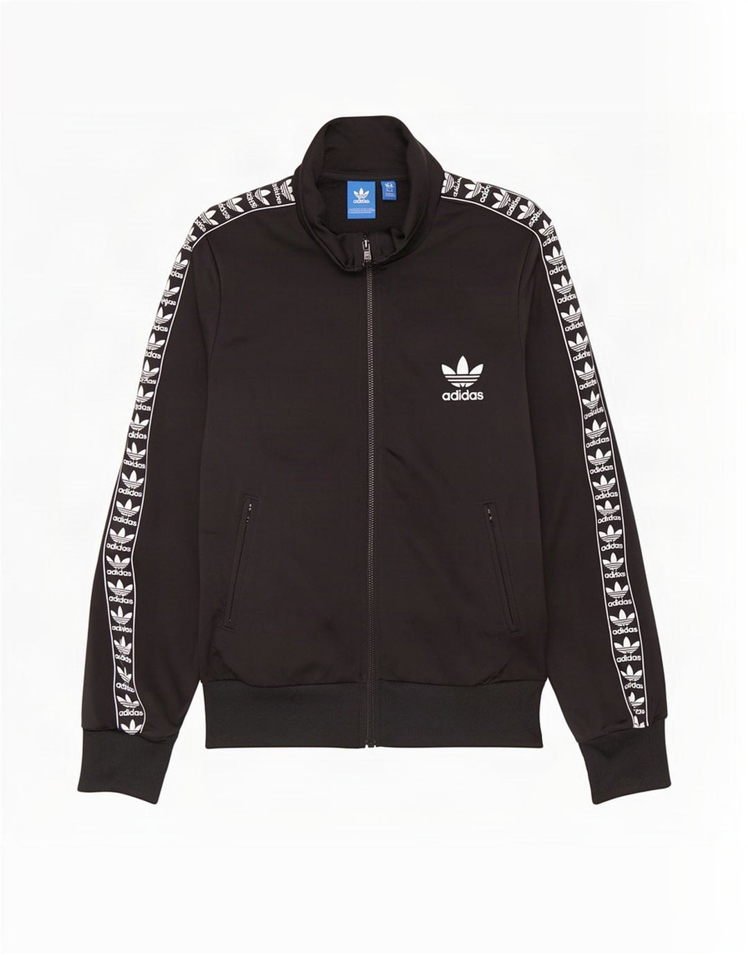 Женский спортивный костюм Adidas с графическим рисунком, верхняя куртка UK 10, маленький черный полиэстер