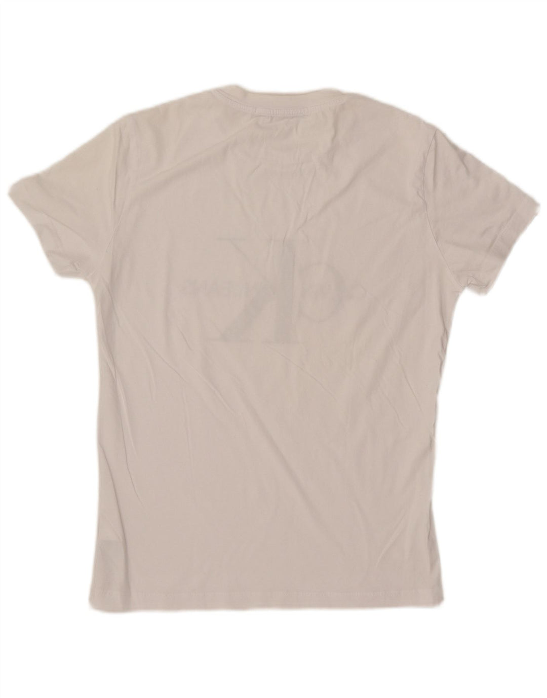 Calvin Klein Jeans Мужская футболка с рисунком Топ среднего размера, белый хлопок