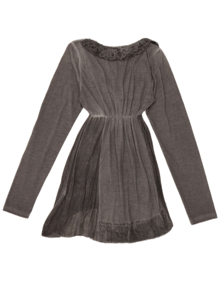 Женская туника с длинными рукавами Rifle UK 8, маленький серый полиэстер