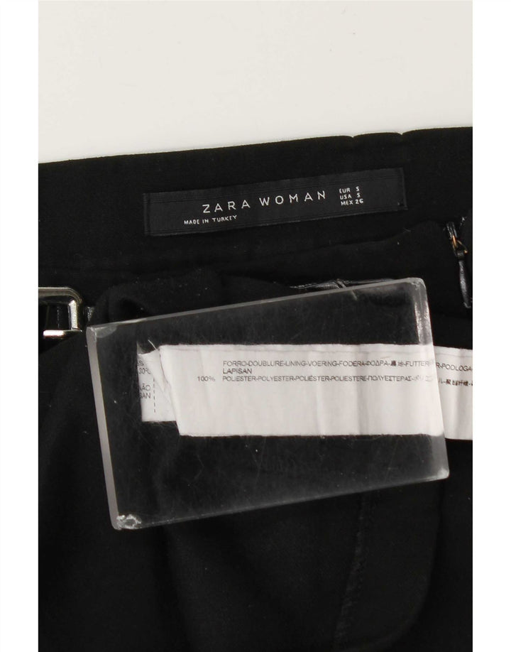 Женская мини-юбка Zara Small W27, черный полиэстер