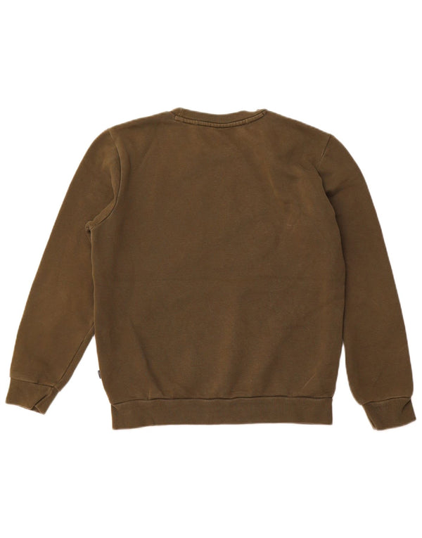 Мужской свитшот с рисунком PUMA XS, хлопок цвета хаки