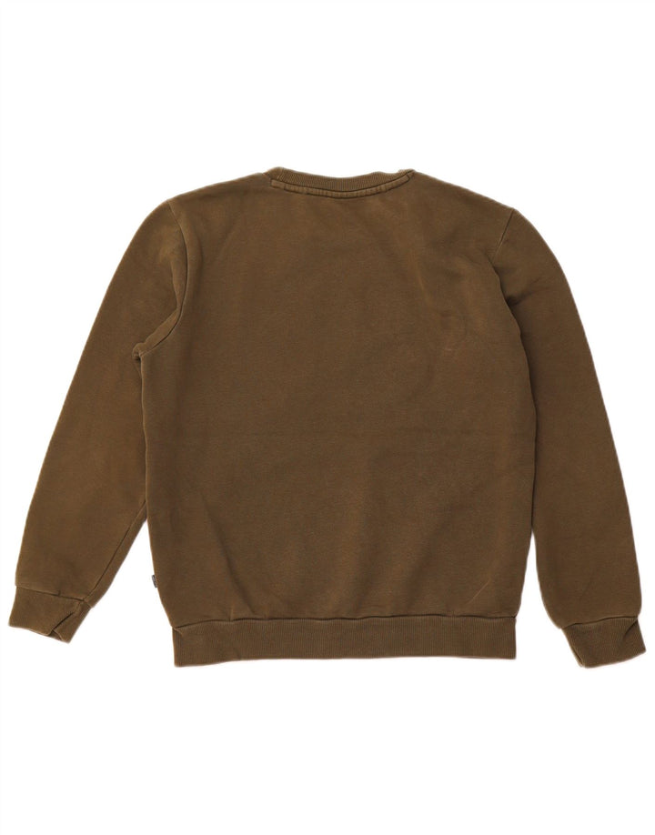 Мужской свитшот с рисунком PUMA XS, хлопок цвета хаки