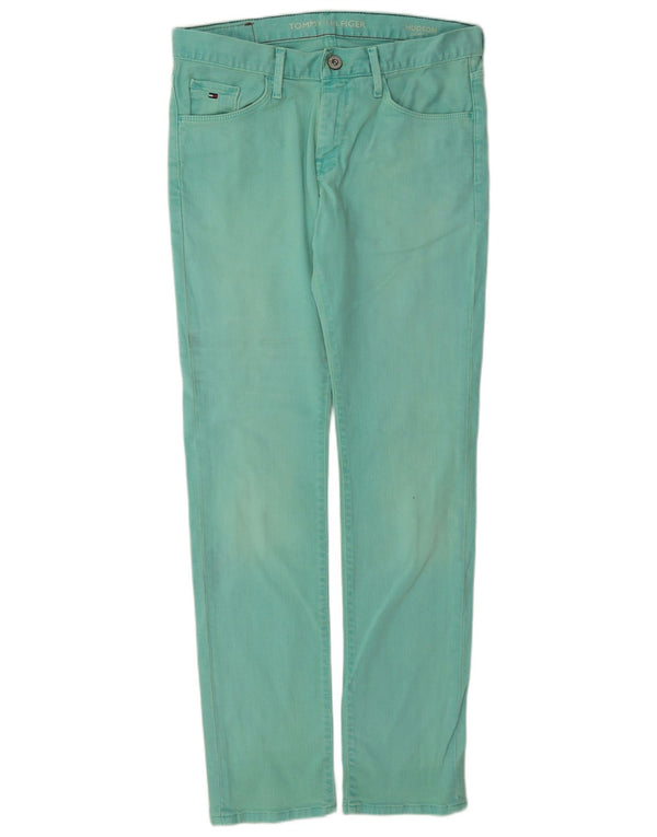 Женские джинсы Tommy Hilfiger Hudson Slim W32 L34 Бирюзовый хлопок