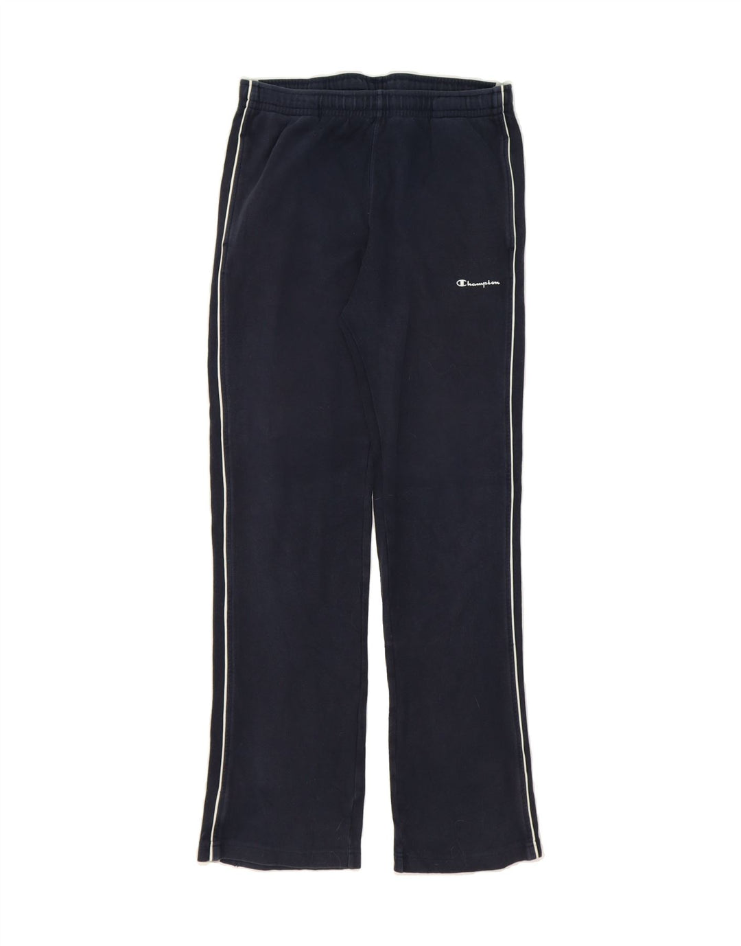 CHAMPION Mens Tracksuit Trousers Medium Navy Blue Colourblock Cotton Vintage Champion and Second-Hand Champion from Messina Hembry 
