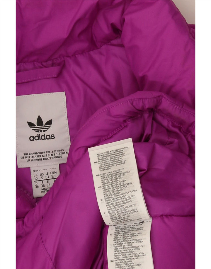 Женская утепленная куртка Adidas Oversized UK 10, маленькая, фиолетовый, полиэстер