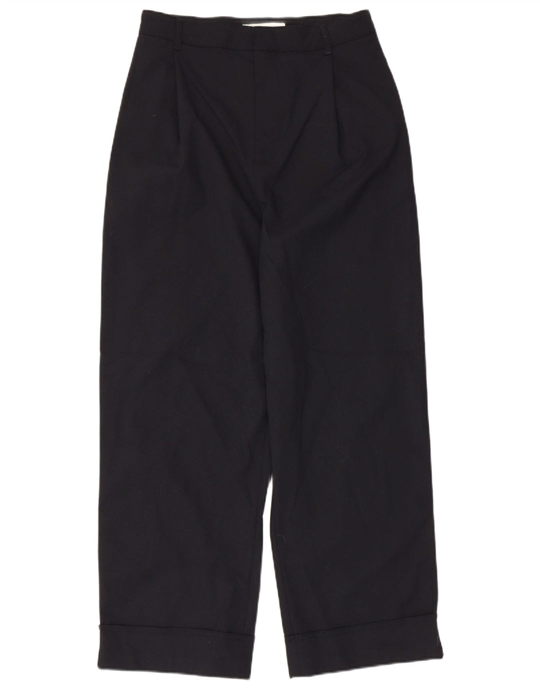 Женские брюки чинос с завышенной талией ZARA, маленькие W26 L27, темно-синие