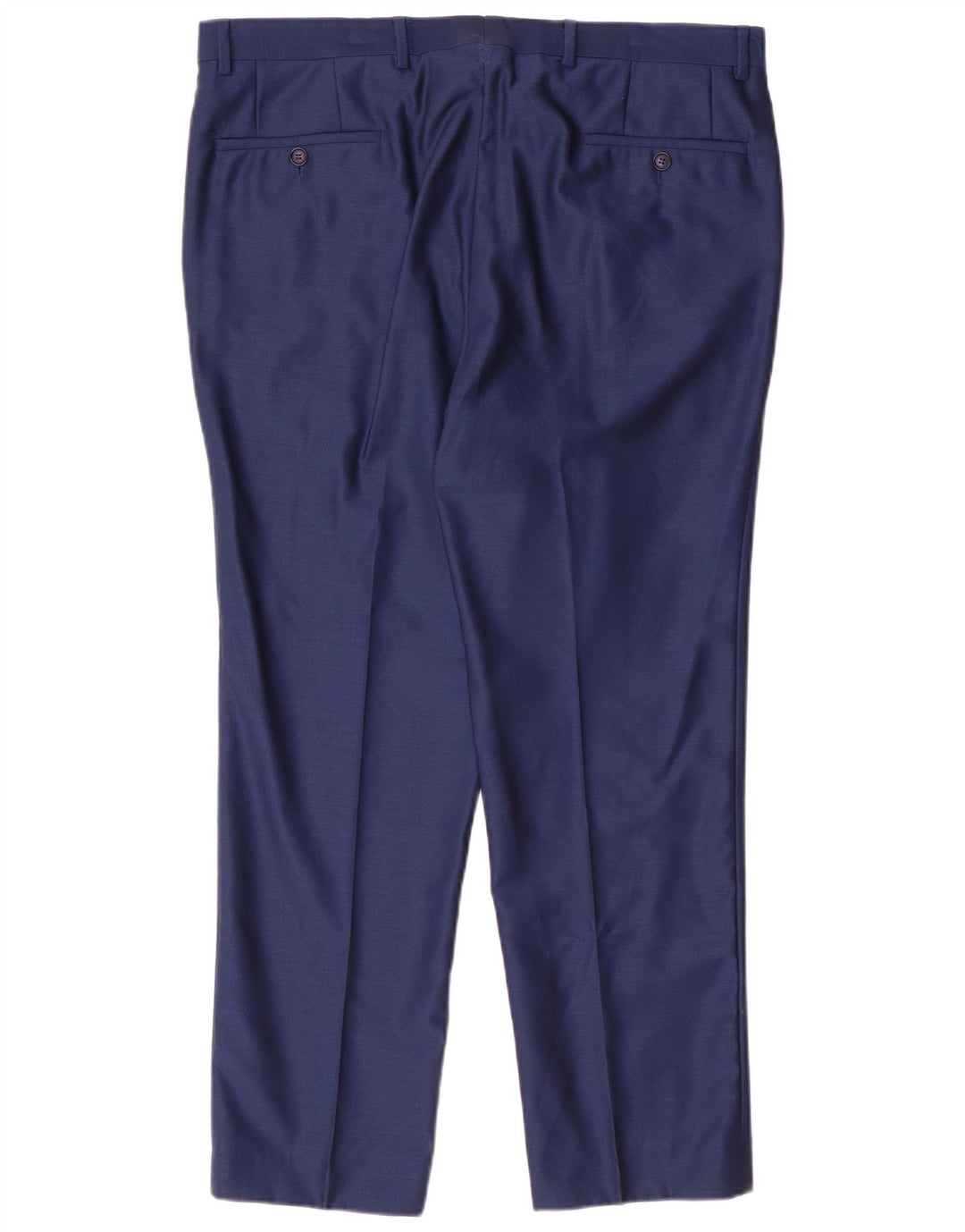 Мужской костюм из двух предметов Baumler IT 52 XL W38 L29 темно-синий из натуральной шерсти с 2 пуговицами