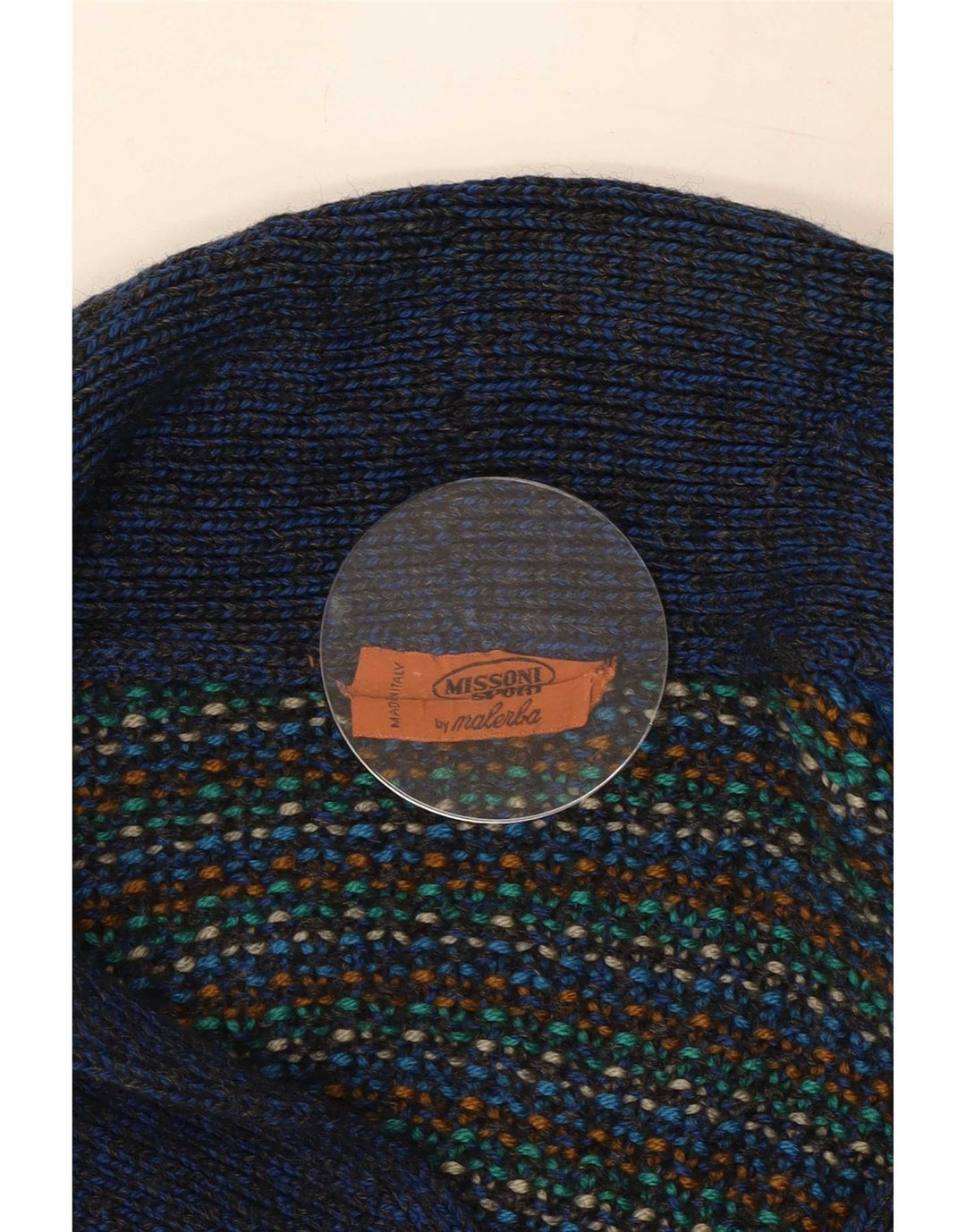 Мужской кардиган Missoni, шерстяной свитер среднего цвета в разноцветную полоску