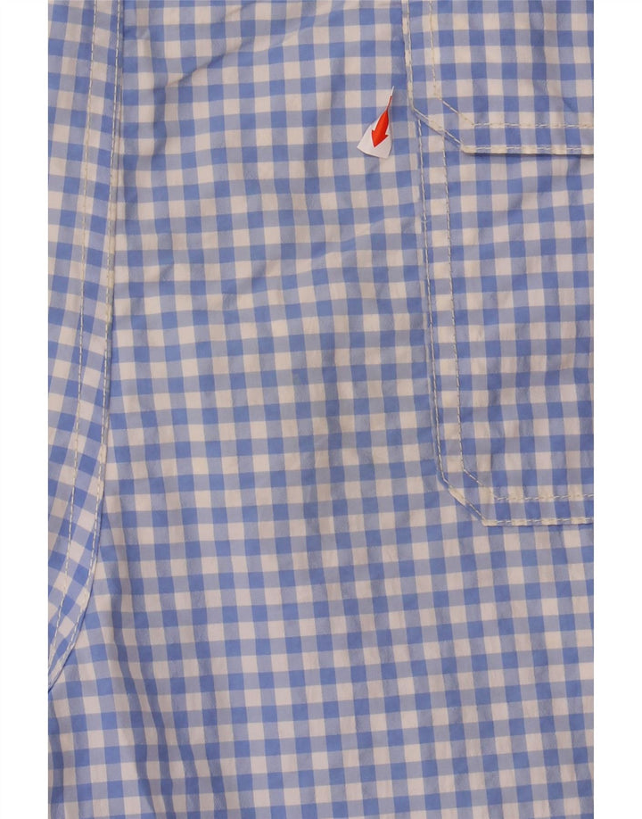 MASSIMO DUTTI Mens Swimming Shorts Large  Blue Gingham Polyester Vintage Massimo Dutti and Second-Hand Massimo Dutti from Messina Hembry 