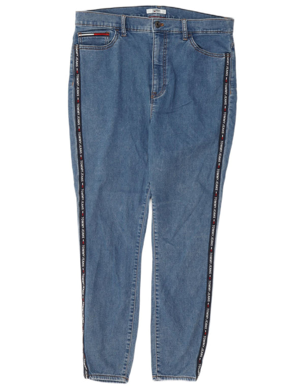 Женские джинсы скинни с завышенной талией Tommy Hilfiger США 14 XL W34 L27 Синие