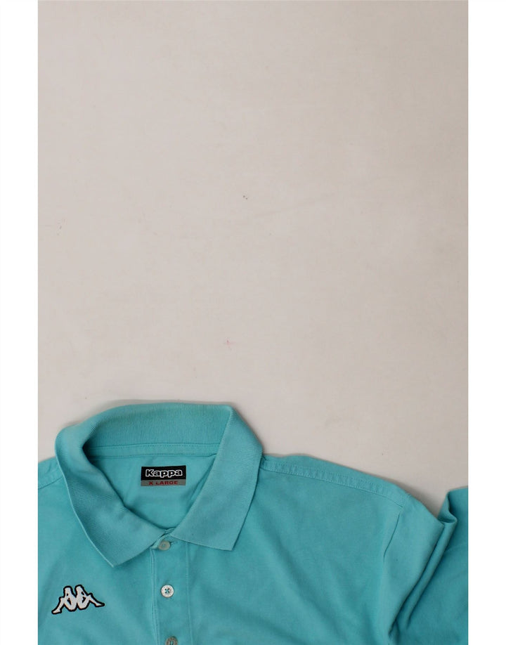 KAPPA Mens Polo Shirt XL Blue Cotton Vintage Kappa and Second-Hand Kappa from Messina Hembry 