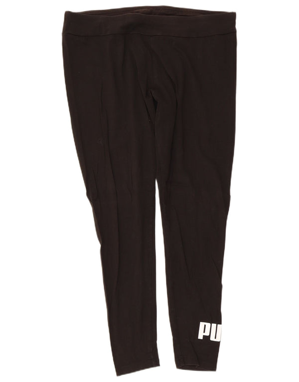 Женские леггинсы с рисунком Puma UK 18 XL, черный хлопок