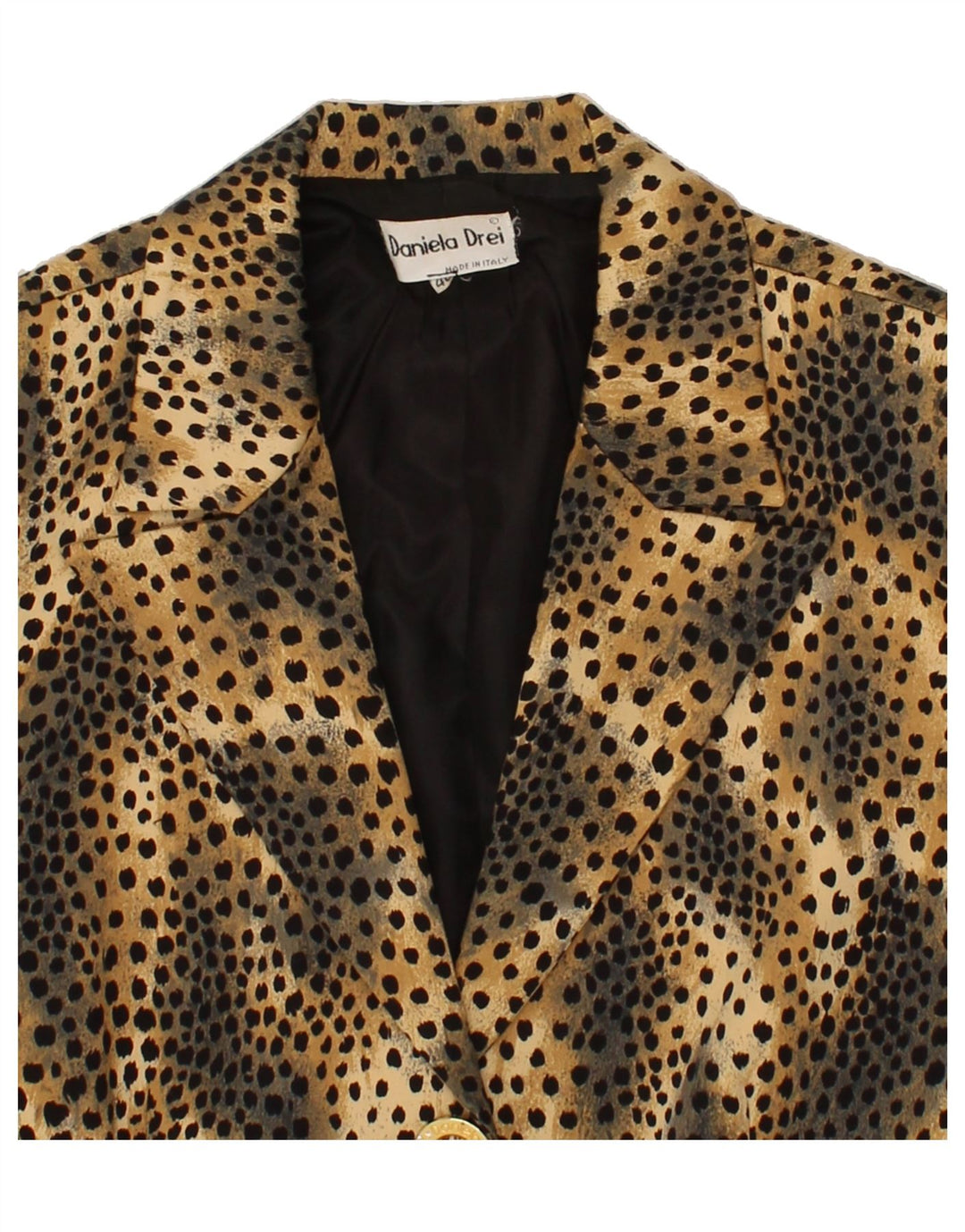 VINTAGE Womens Short Sleeve 3 Button Blazer Jacket IT 46 Large  Brown Vintage Vintage and Second-Hand Vintage from Messina Hembry 