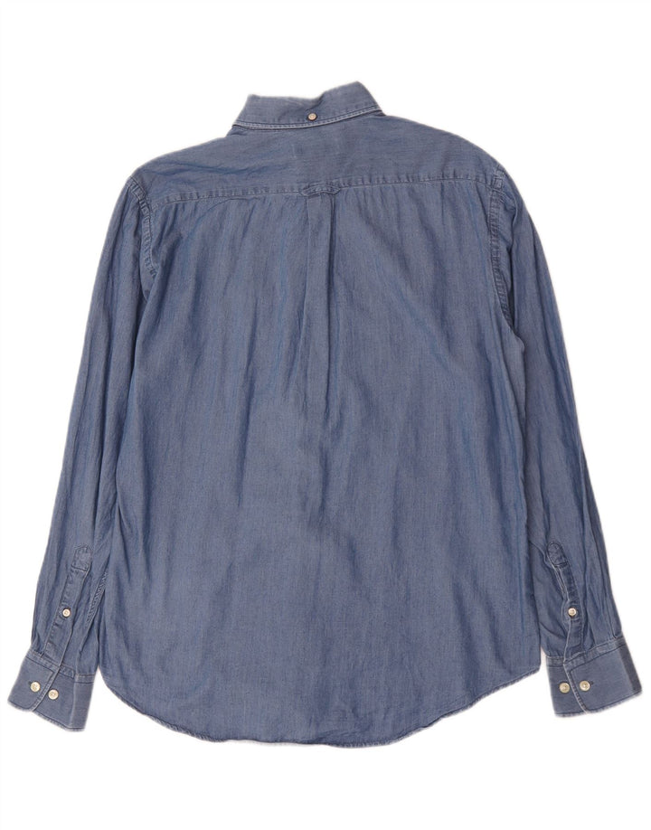 Мужская рубашка Gant Madison Regular Fit из хлопка среднего синего цвета
