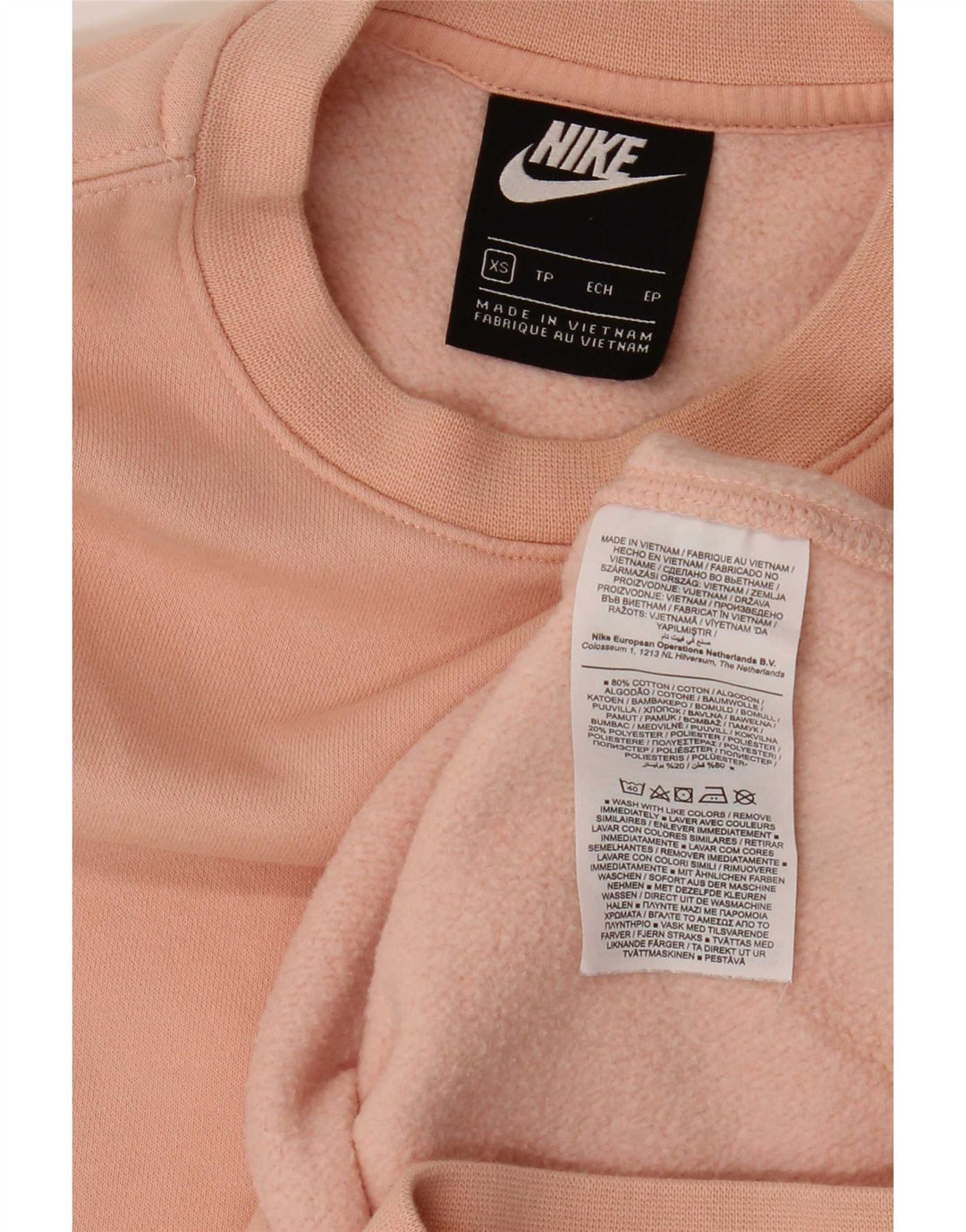 Мужской свитер Nike XS, розовый хлопок, розовый