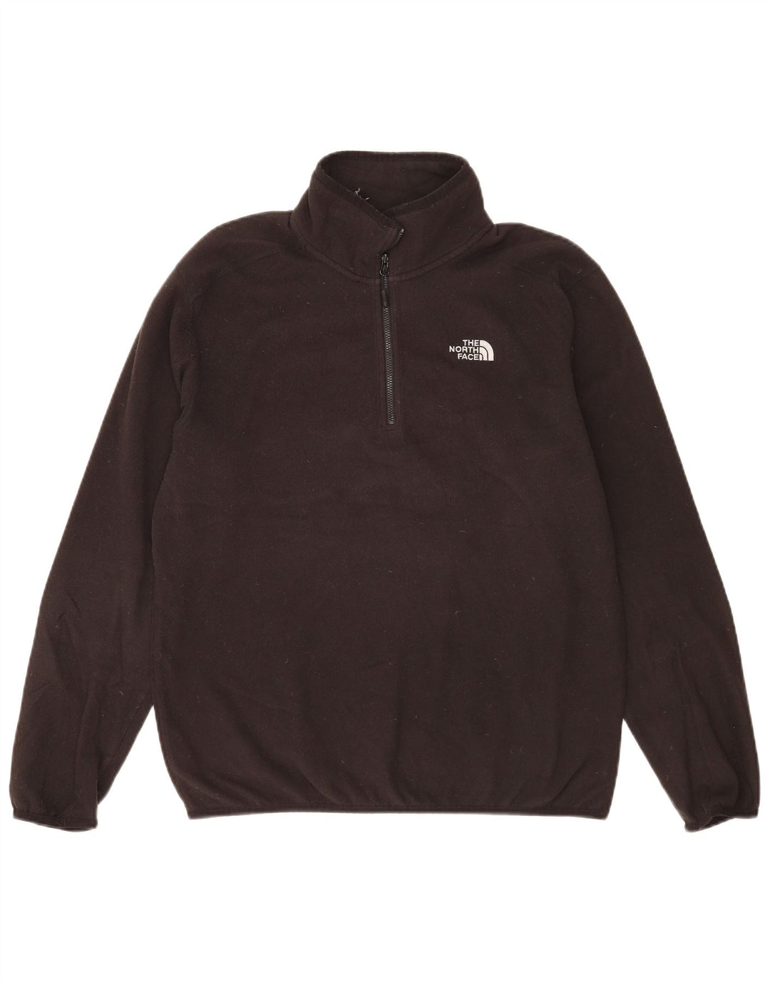 Мужской флисовый джемпер с воротником на молнии The North Face, средний черный, полиэстер