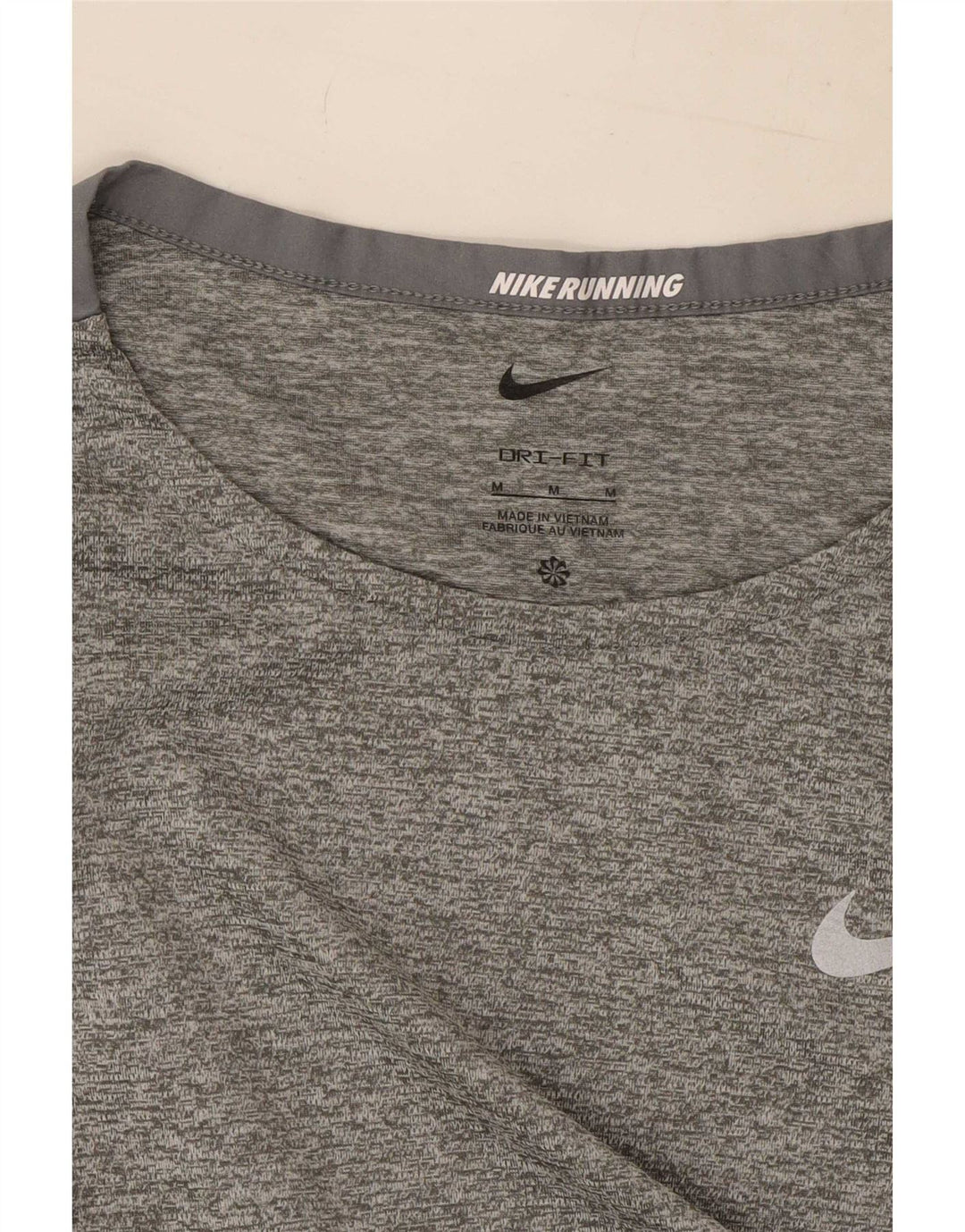 Мужская футболка Nike Dri Fit среднего серого цвета в крапинку