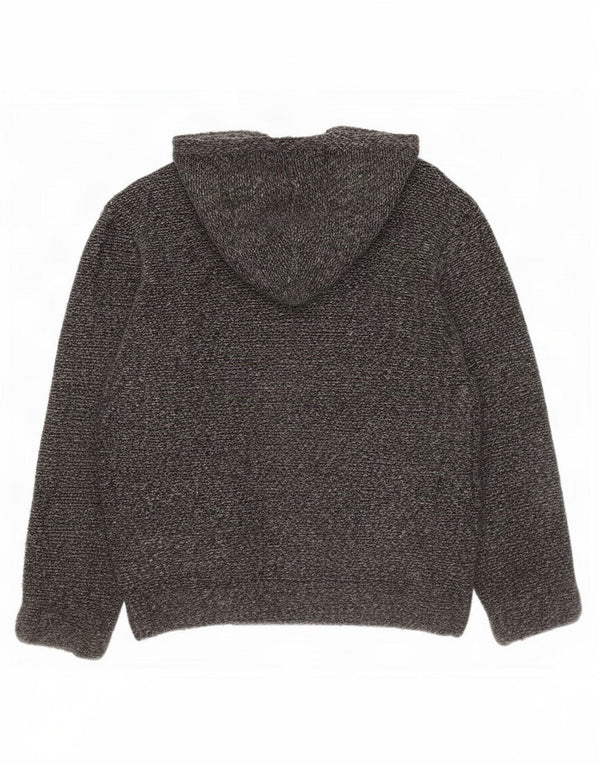Свитер-кардиган свободного кроя с капюшоном Zara для мальчиков 13–14 лет, серый в крапинку