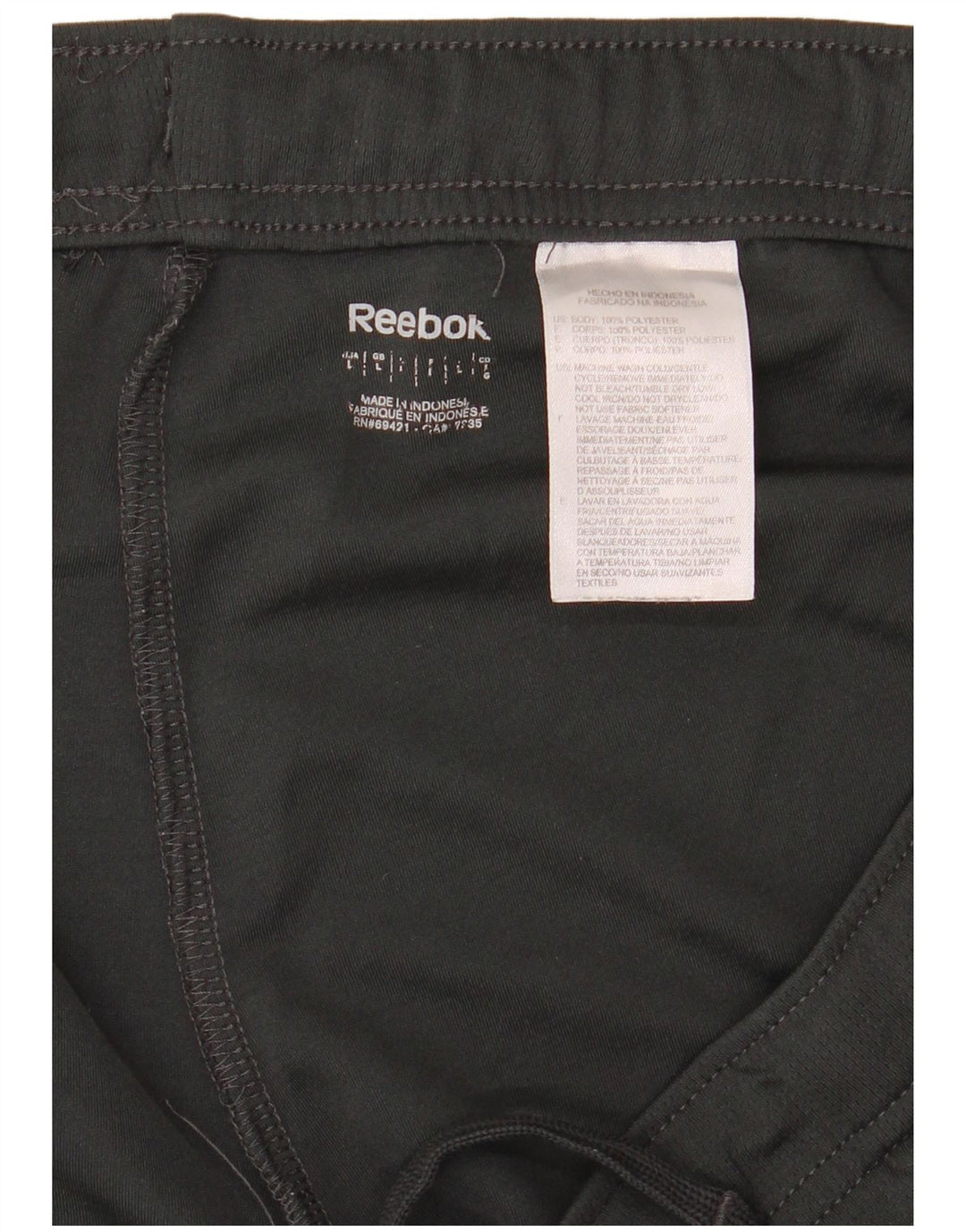 Мужские спортивные шорты REEBOK, большие черные, полиэстер