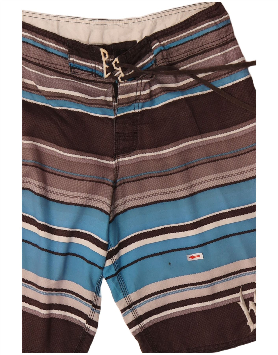 BILLABONG Мужские шорты для плавания с рисунком, полиэстер среднего серого цвета в полоску