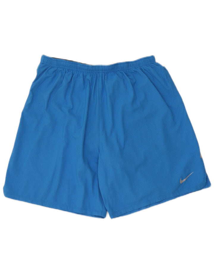 Мужские спортивные шорты Nike Dri Fit, большие синие, полиэстер