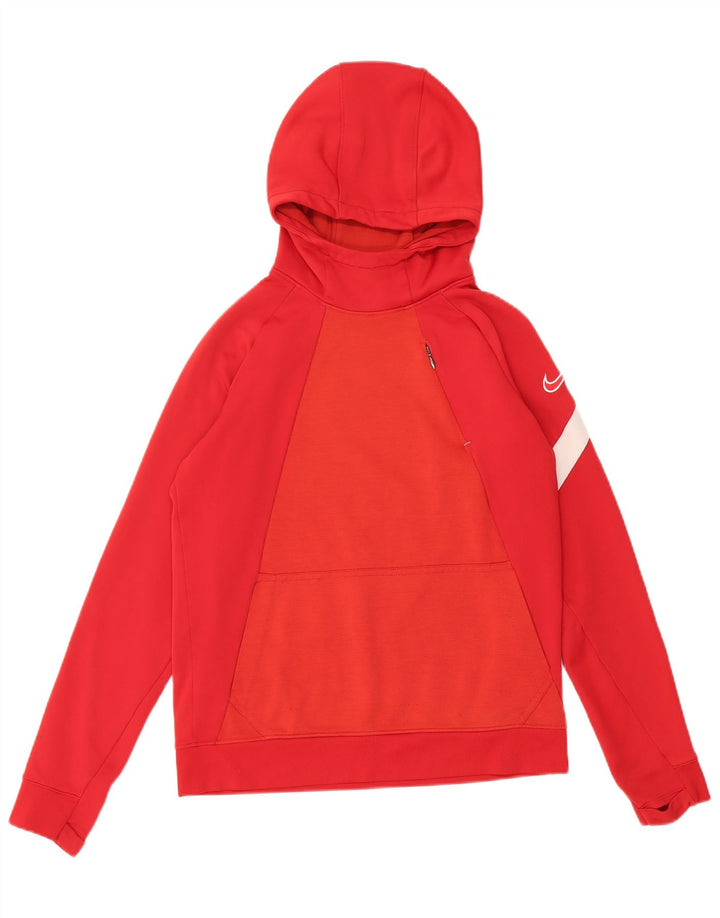 Джемпер с капюшоном Nike для мальчиков Dri Fit, 12–13 лет, большой красный полиэстер