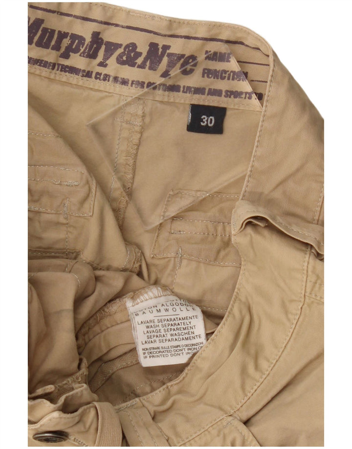 Женские прямые брюки карго Murphy & Nye W30 L30, бежевый хлопок