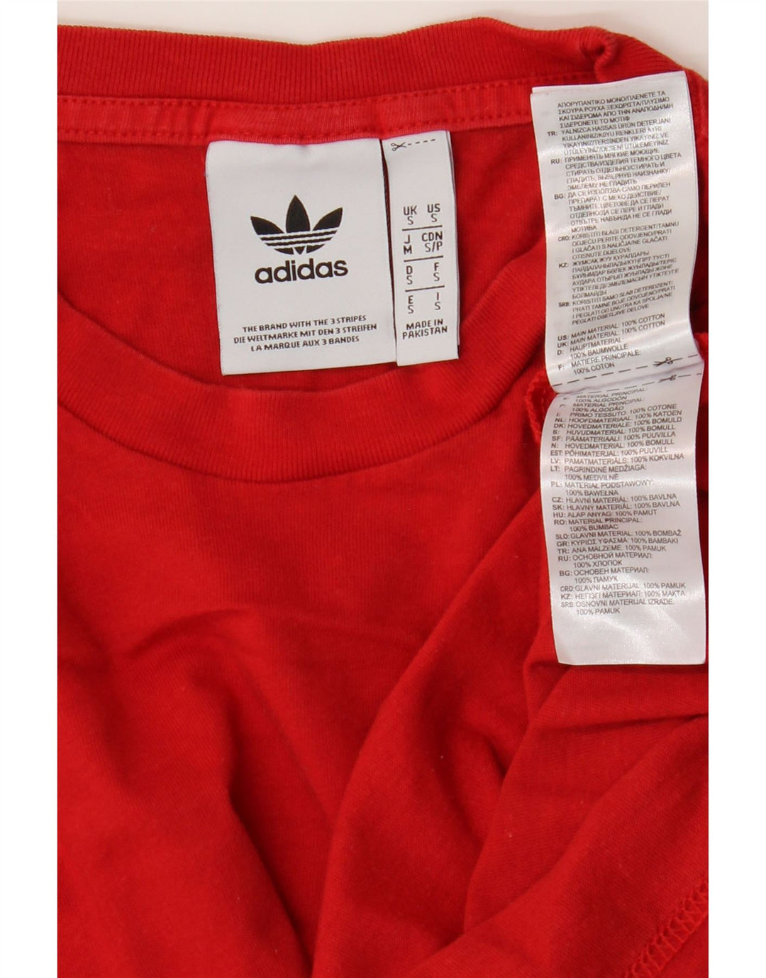 Adidas Мужская футболка Top Small Red Cotton
