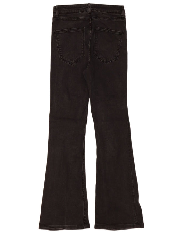 Zara Womens Flared Jeans EU 38 Small W28 L31 Black Cotton
