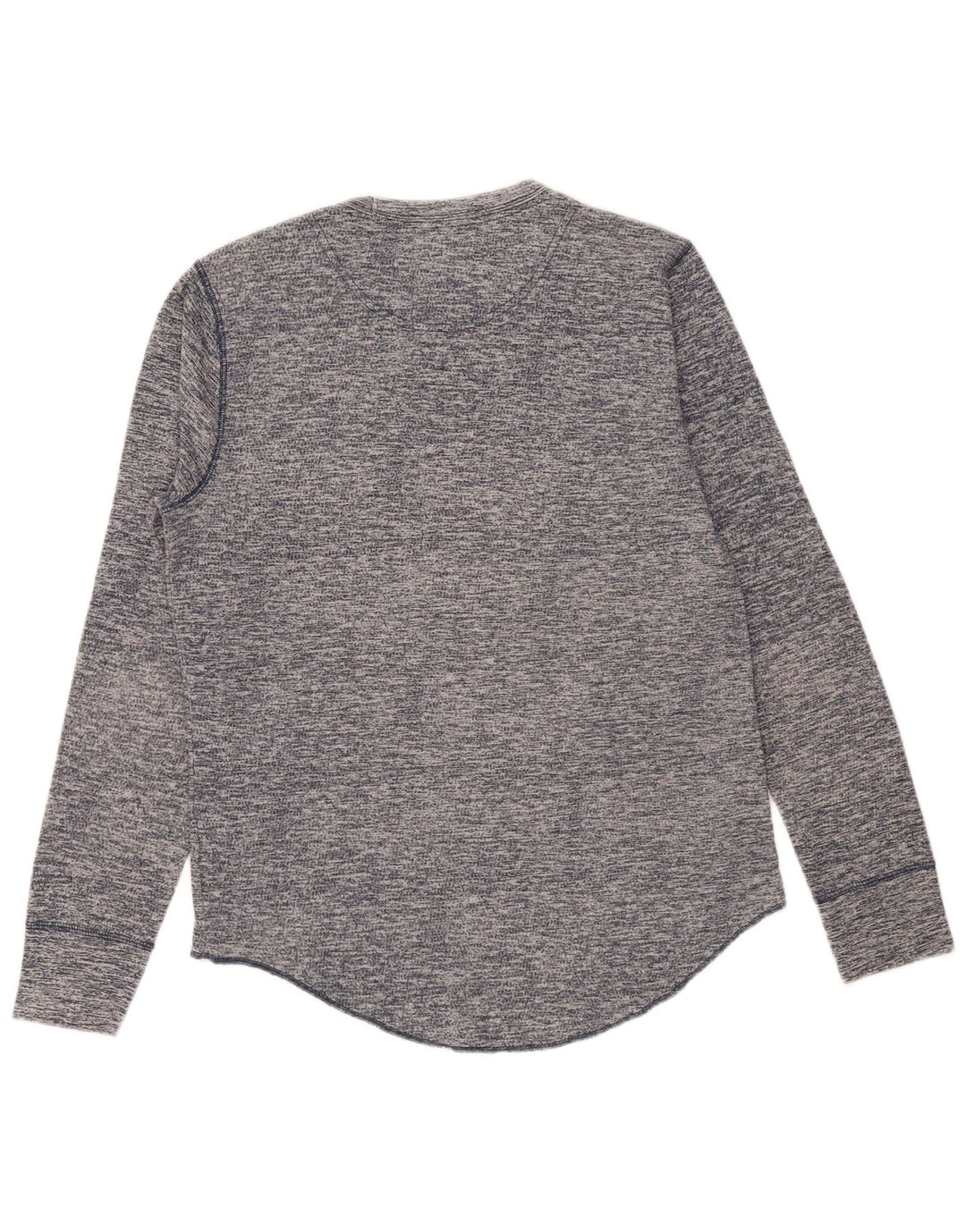 Мужской топ HOLLISTER с длинным рукавом, средний темно-синий, крапчатый, хлопок